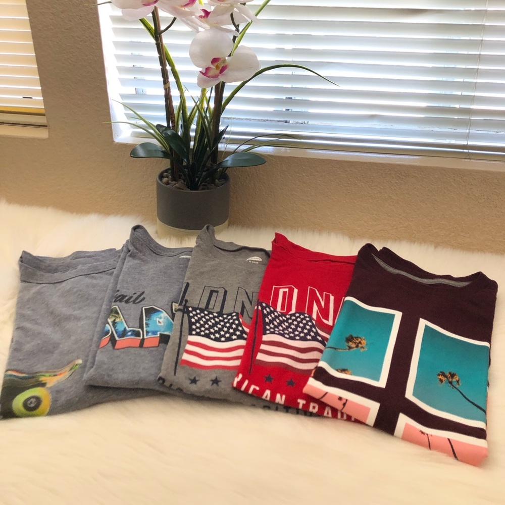💐OLD NAVY Kids TEES for Boys (bundle of 5)
